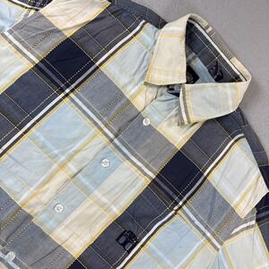 Big Daddy Brand 1XLT Short Sleeve Plaid‎ Button Up Shirt Pocket Logo Multi Color